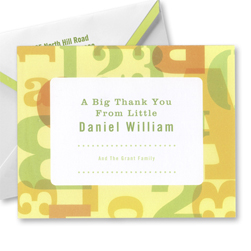 Alphabet Numbers Thank You Notes