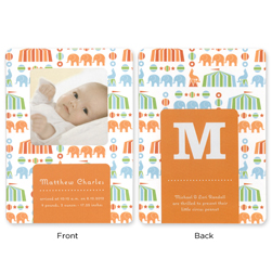 Circus Peanut Photograph Announcement Cards