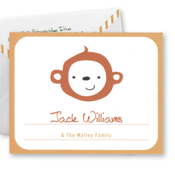 Hello Monkey Thank You Notes