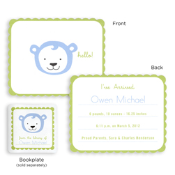 Hello Cub Announcement Cards
