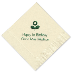Little Sprout Foil-Pressed Napkin