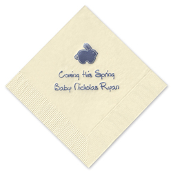 Bunny Foil-Pressed Napkin