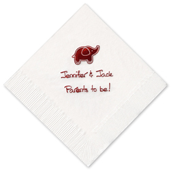 Elephant Foil-Pressed Napkin