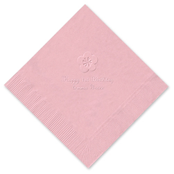 Sugar Blossom Embossed Napkin