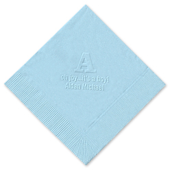 Alphabet  Embossed Napkin