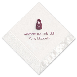 Sweet Dolly Foil-Pressed Napkin