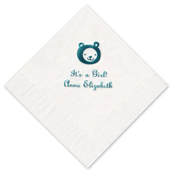 Hello Bear Foil-Pressed Napkin
