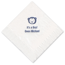 Hello Cub Foil-Pressed Napkin