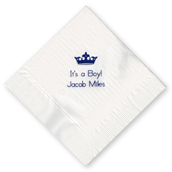 Crown Foil-Pressed Napkin