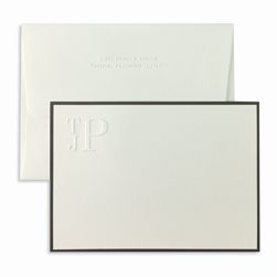 Three Letter Monogram Card