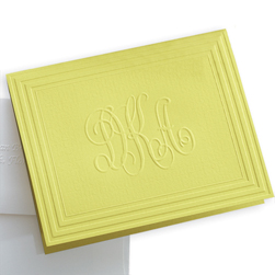 California Classic Frame Monogram Note - Double Thick