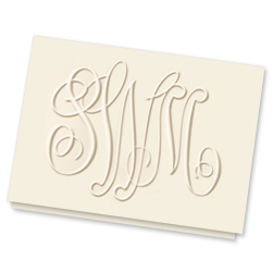 Large Monogram Note - Single Thick